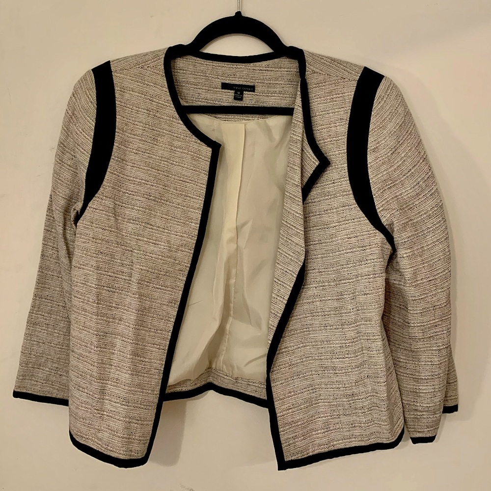 Harvé Benard Black, White, and Grey Blazer, Size 12